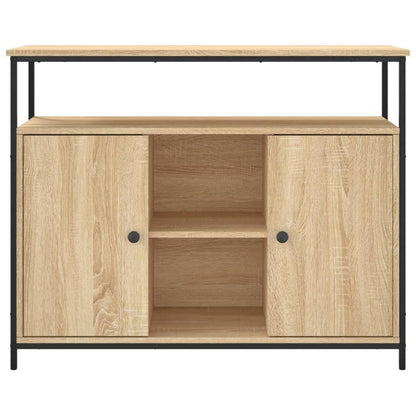 Dressoir 100X35X80 Cm Bewerkt Hout Sonoma Eikenkleurig