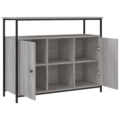 Dressoir 100X35X80 Cm Bewerkt Hout Grijs Sonoma