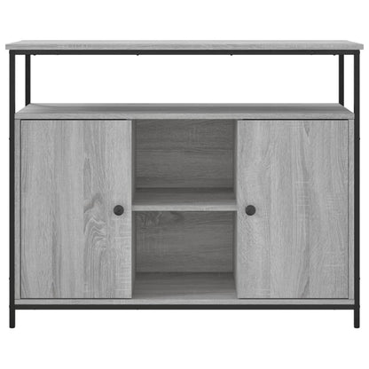 Dressoir 100X35X80 Cm Bewerkt Hout Grijs Sonoma