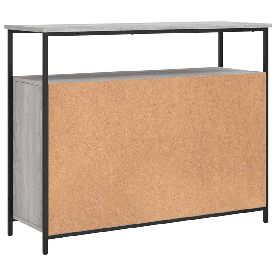 Dressoir 100X35X80 Cm Bewerkt Hout Grijs Sonoma