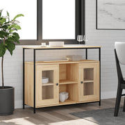 Sideboard 100x35x80 cm engineered wood Sonoma oak finish