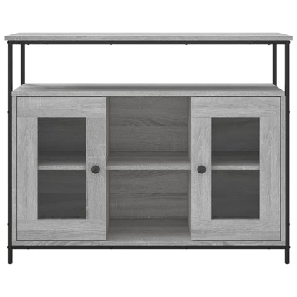 Dressoir 100X35X80 Cm Bewerkt Hout Grijs Sonoma