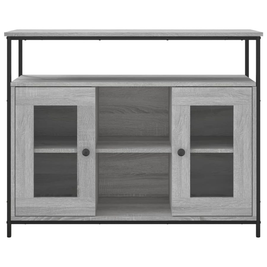 Dressoir 100X35X80 Cm Bewerkt Hout Grijs Sonoma