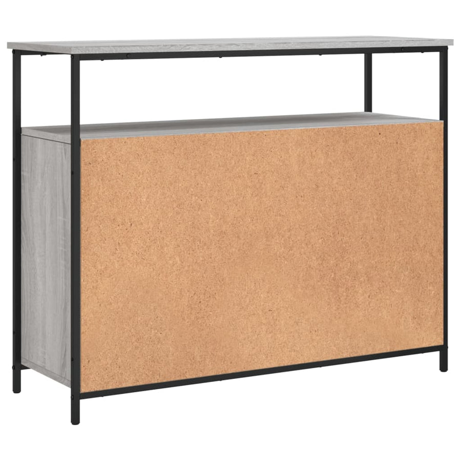 Dressoir 100X35X80 Cm Bewerkt Hout Grijs Sonoma