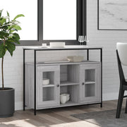 Sideboard 100x35x80 cm engineered wood grey sonoma
