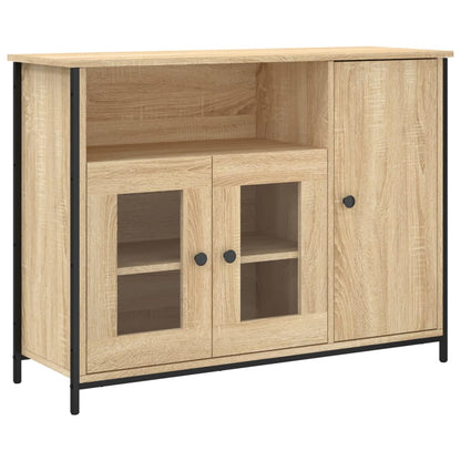 Dressoir 100X35X75 Cm Bewerkt Hout Kleurig Sonoma eiken