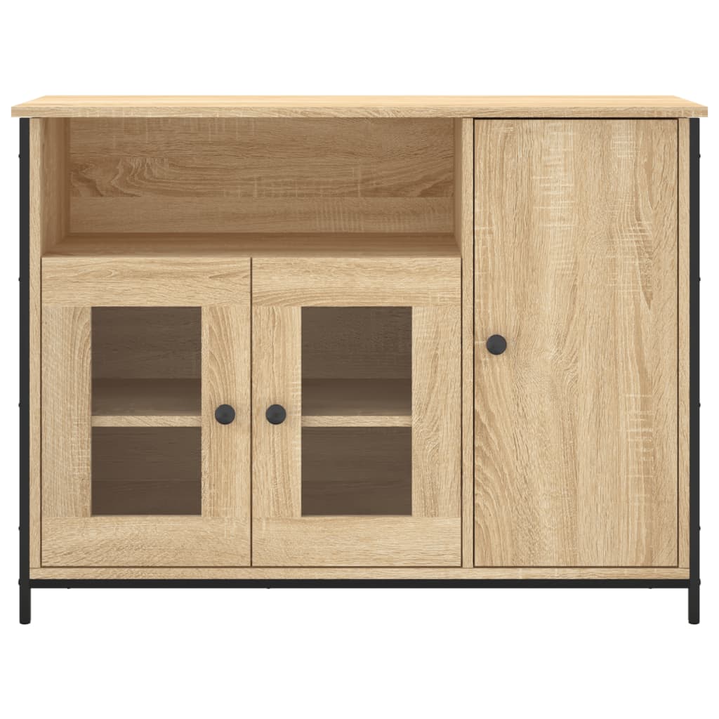Dressoir 100X35X75 Cm Bewerkt Hout Kleurig Sonoma eiken