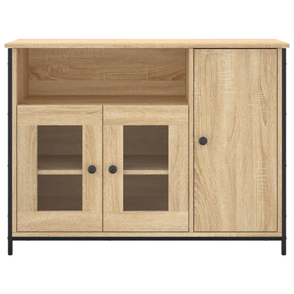 Dressoir 100X35X75 Cm Bewerkt Hout Kleurig Sonoma eiken