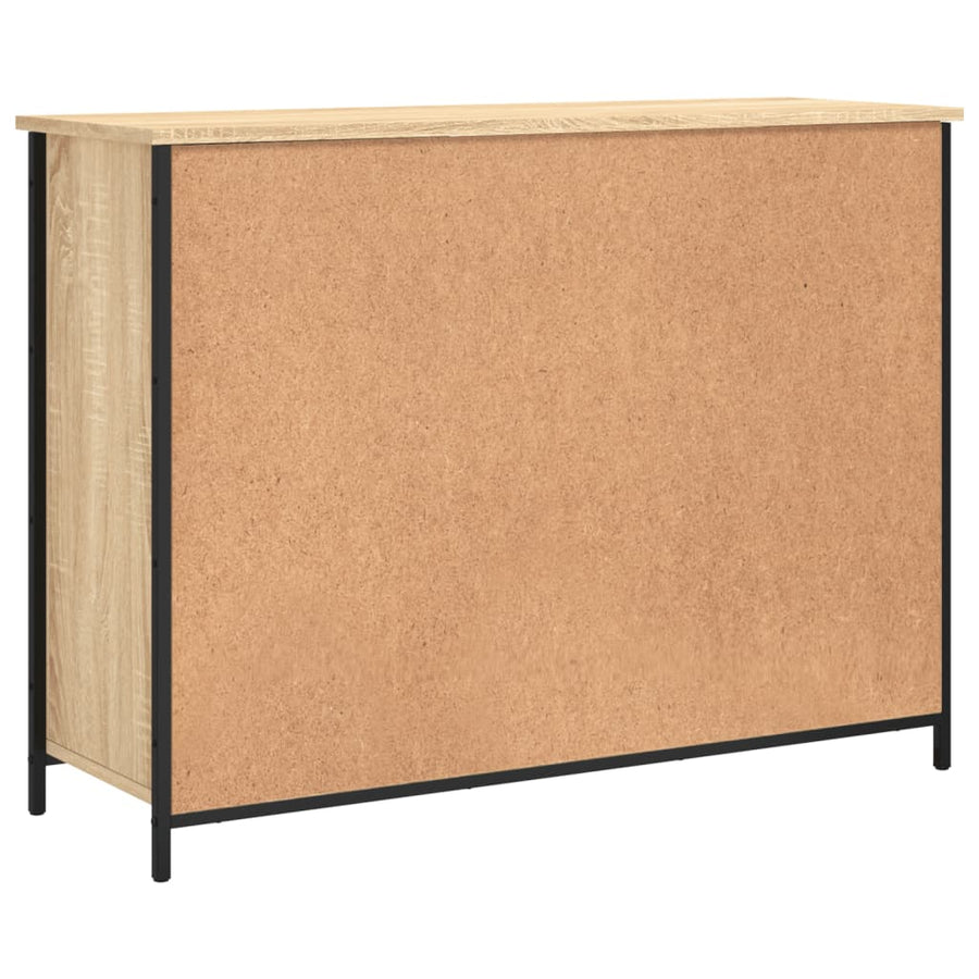 Dressoir 100X35X75 Cm Bewerkt Hout Kleurig Sonoma eiken