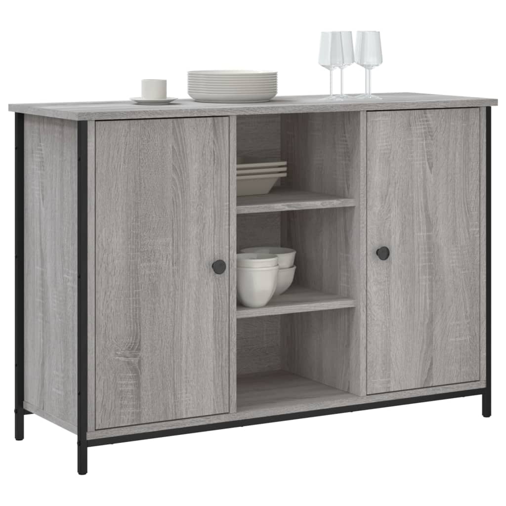 Dressoir 100X35X70 Cm Bewerkt Hout Grijs Sonoma