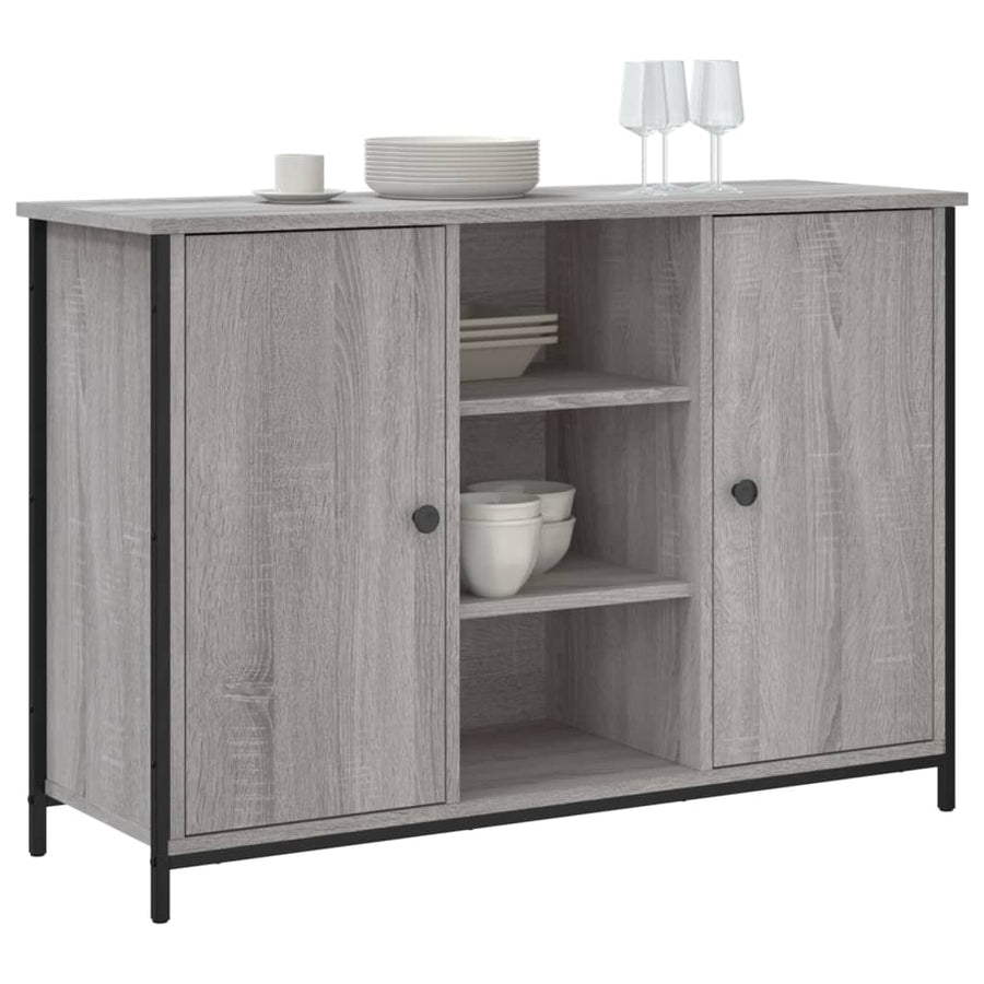 Dressoir 100X35X70 Cm Bewerkt Hout Grijs Sonoma