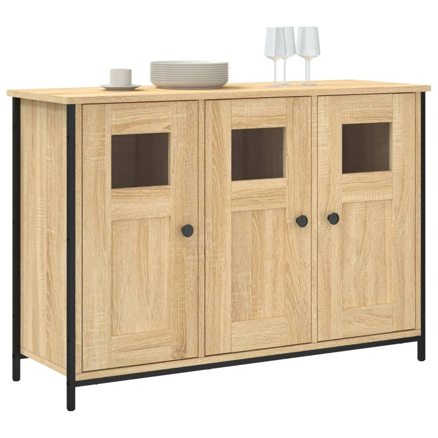 Dressoir 100X35X70 Cm Bewerkt Hout Kleurig Sonoma eiken