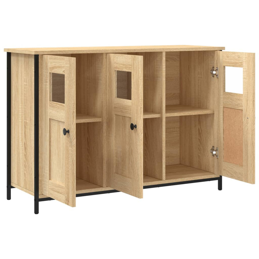 Dressoir 100X35X70 Cm Bewerkt Hout Kleurig Sonoma eiken