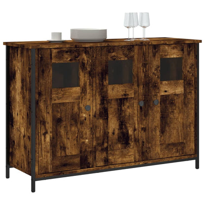 Dressoir 100X35X70 Cm Bewerkt Hout Kleurig Gerookt eiken
