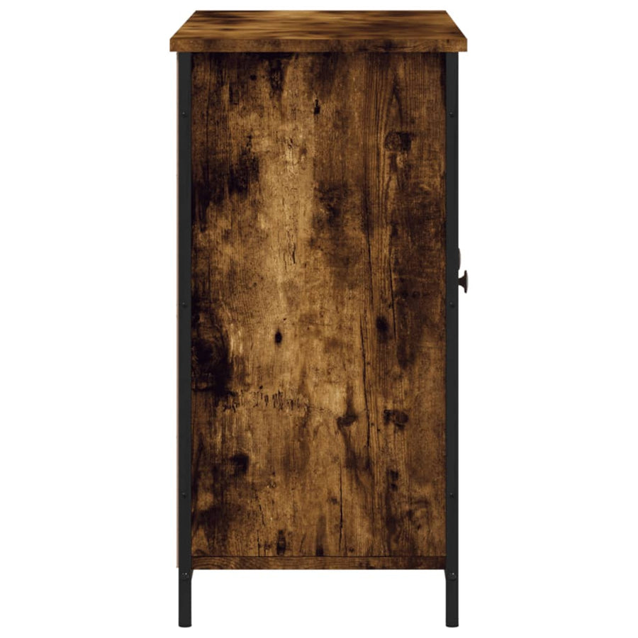 Dressoir 100X35X70 Cm Bewerkt Hout Kleurig Gerookt eiken