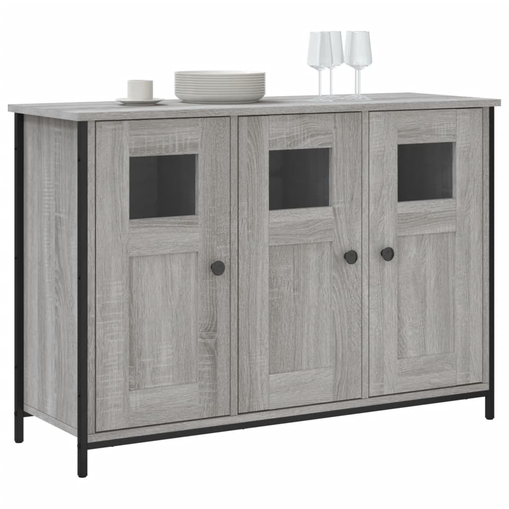 Dressoir 100X35X70 Cm Bewerkt Hout Grijs sonoma