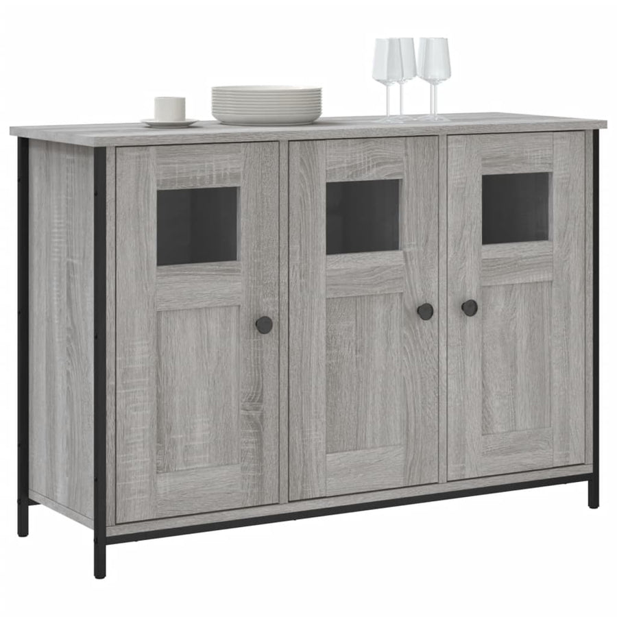 Dressoir 100X35X70 Cm Bewerkt Hout Grijs sonoma