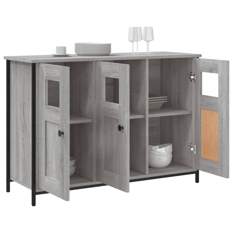 Dressoir 100X35X70 Cm Bewerkt Hout Grijs sonoma