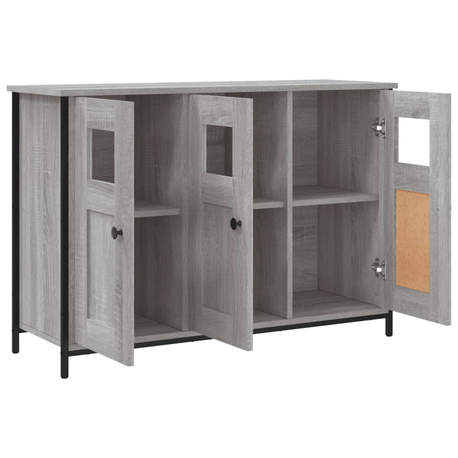 Dressoir 100X35X70 Cm Bewerkt Hout Grijs sonoma