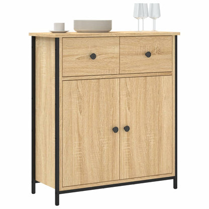 Dressoir 70X30X80 Cm Bewerkt Hout Sonoma Eikenkleurig