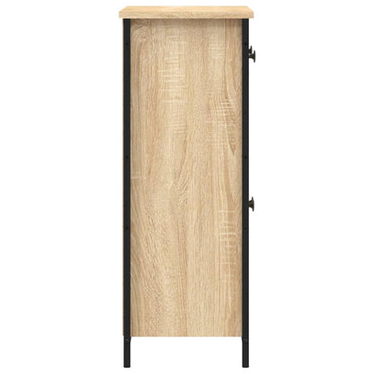 Dressoir 70X30X80 Cm Bewerkt Hout Sonoma Eikenkleurig