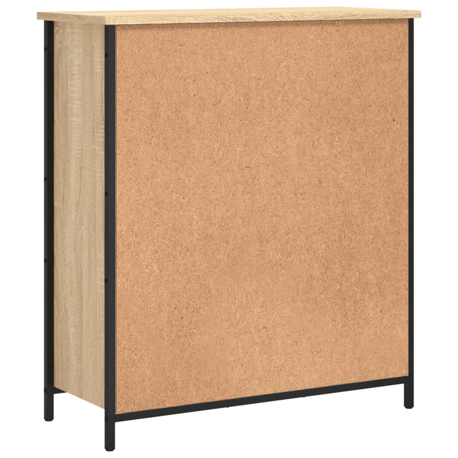 Dressoir 70X30X80 Cm Bewerkt Hout Sonoma Eikenkleurig