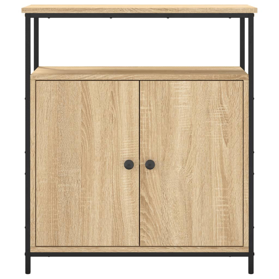 Dressoir 70X30X80 Cm Bewerkt Hout Sonoma Eikenkleurig