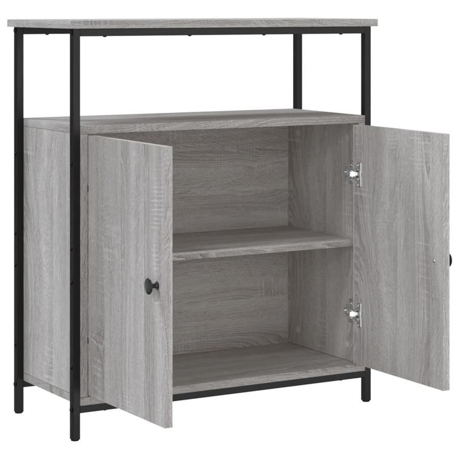 Dressoir 70X30X80 Cm Bewerkt Hout Grijs sonoma