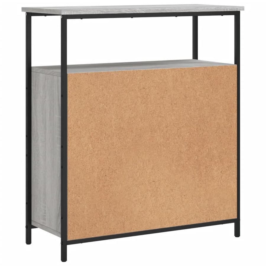 Dressoir 70X30X80 Cm Bewerkt Hout Grijs sonoma