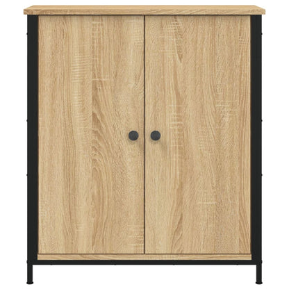 Dressoir 70x30x80 cm bewerkt hout sonoma eikenkleurig