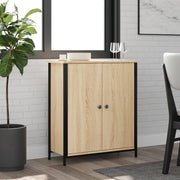 Dressoir 70x30x80 cm bewerkt hout sonoma eiken