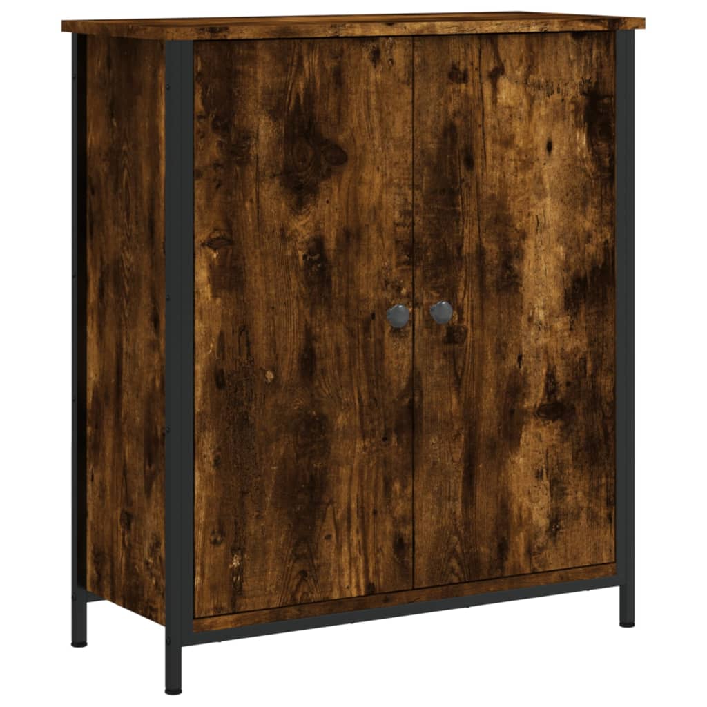 Dressoir 70X30X80 Cm Bewerkt Hout Kleurig Gerookt eiken