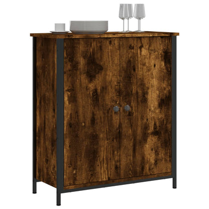 Dressoir 70X30X80 Cm Bewerkt Hout Kleurig Gerookt eiken