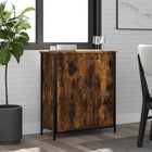 Dressoir 70x30x80 cm bewerkt hout gerookt eiken