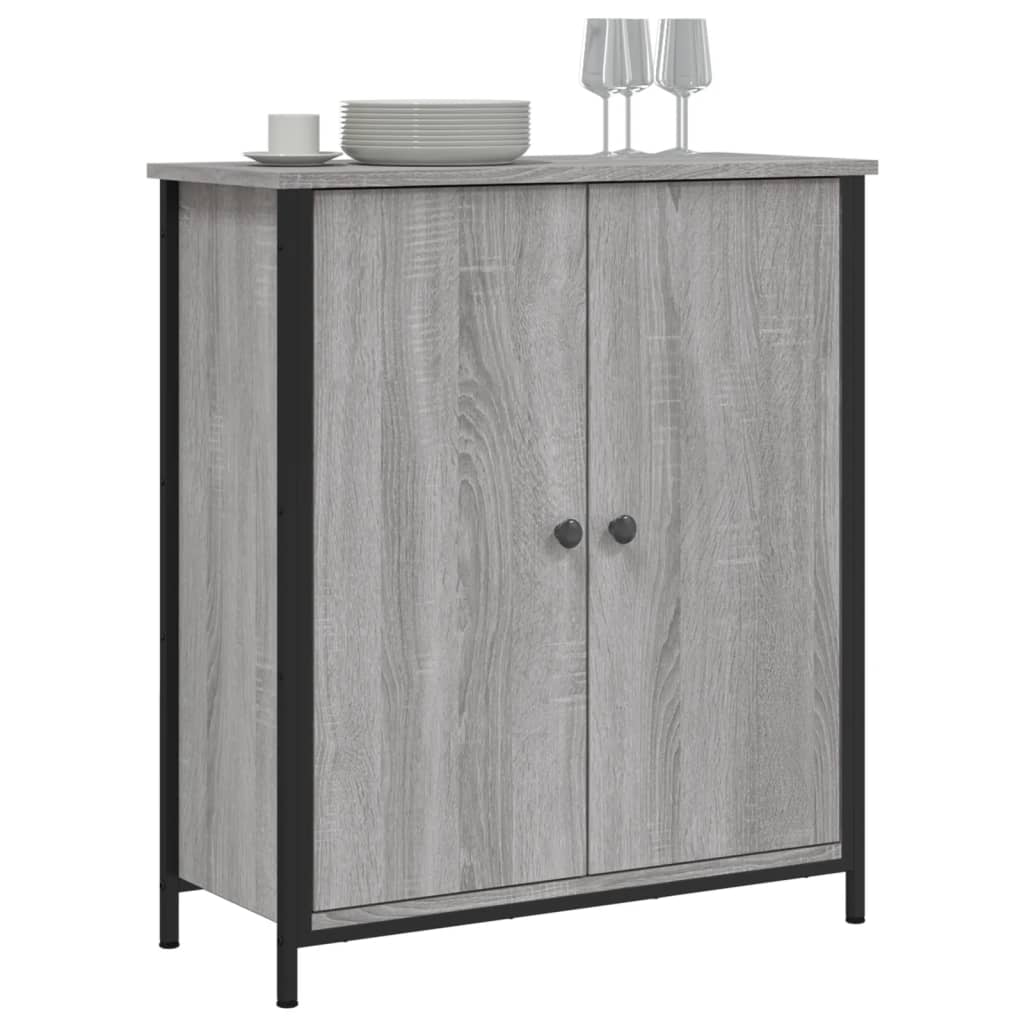 Dressoir 70X30X80 Cm Bewerkt Hout Grijs sonoma