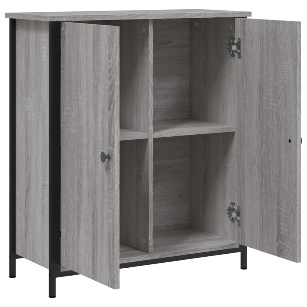 Dressoir 70X30X80 Cm Bewerkt Hout Grijs sonoma