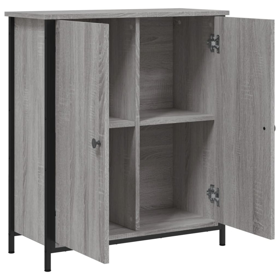 Dressoir 70X30X80 Cm Bewerkt Hout Grijs sonoma