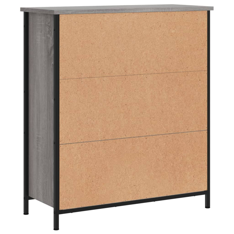 Dressoir 70X30X80 Cm Bewerkt Hout Grijs sonoma