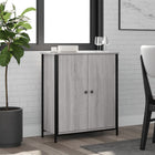 Dressoir 70x30x80 cm grijs sonoma bewerkt hout