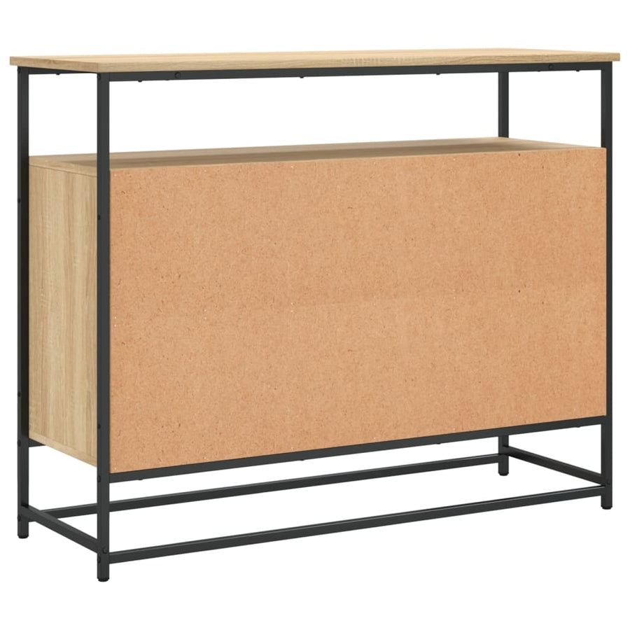 Dressoir 100X35X80 Cm Bewerkt Hout Sonoma Eikenkleurig