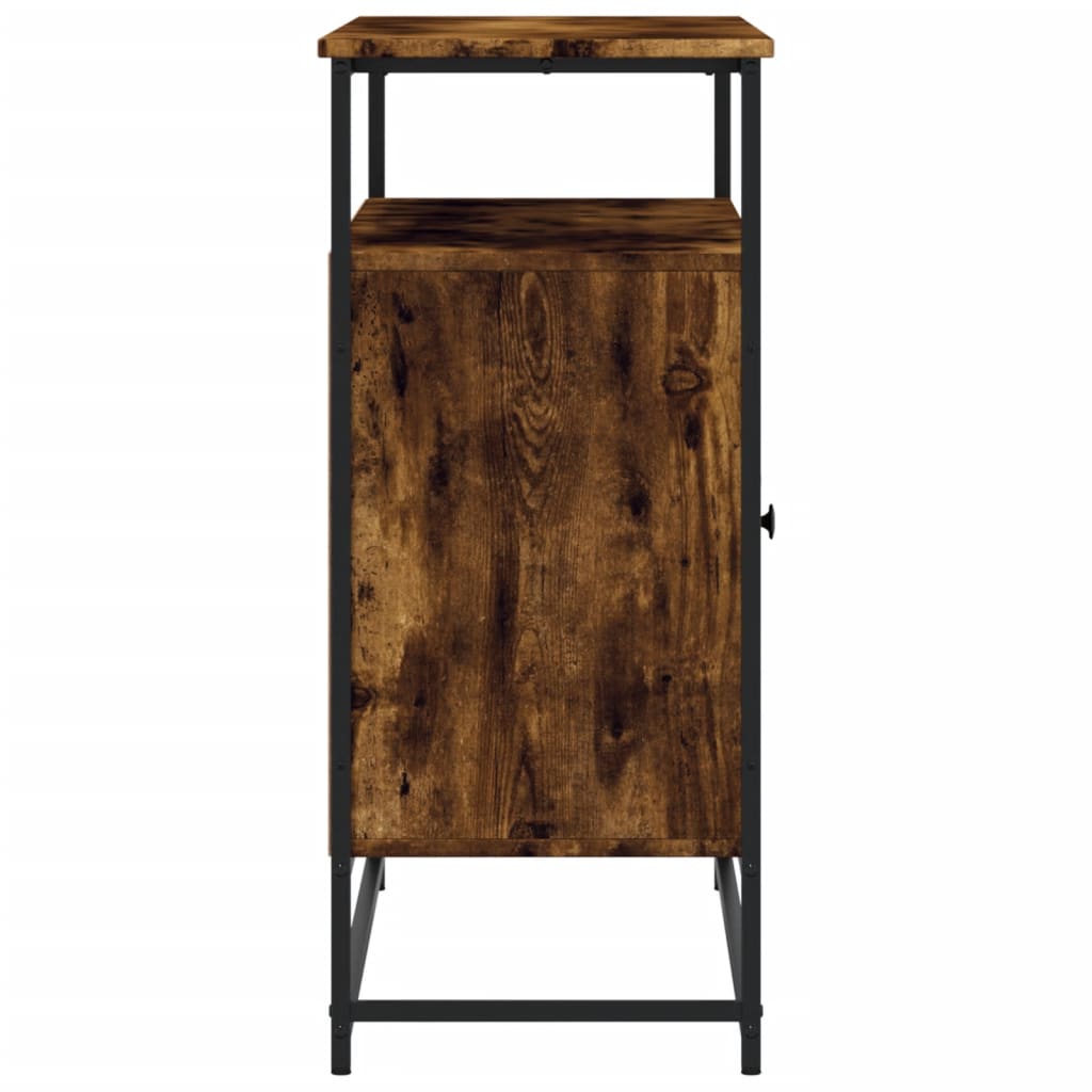 Dressoir 100X35X80 Cm Bewerkt Hout Kleurig Gerookt eiken
