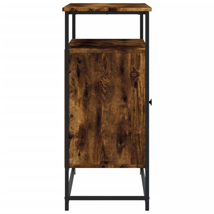Dressoir 100X35X80 Cm Bewerkt Hout Kleurig Gerookt eiken