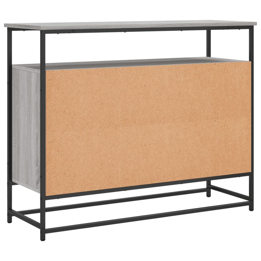 Dressoir 100X35X80 Cm Bewerkt Hout Grijs sonoma
