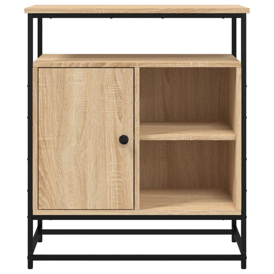 Dressoir 69X35X80 Cm Bewerkt Hout Sonoma Eikenkleurig