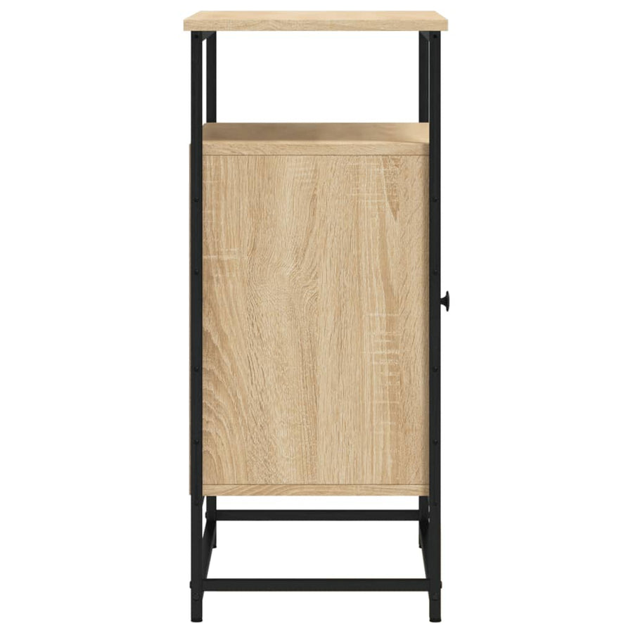 Dressoir 69X35X80 Cm Bewerkt Hout Sonoma Eikenkleurig
