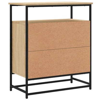 Dressoir 69X35X80 Cm Bewerkt Hout Sonoma Eikenkleurig