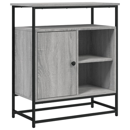 Dressoir 69X35X80 Cm Bewerkt Hout Grijs Sonoma Eikenkleurig