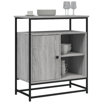 Dressoir 69X35X80 Cm Bewerkt Hout Grijs Sonoma Eikenkleurig