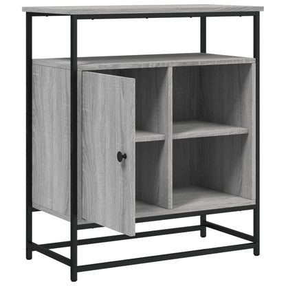 Dressoir 69X35X80 Cm Bewerkt Hout Grijs Sonoma Eikenkleurig