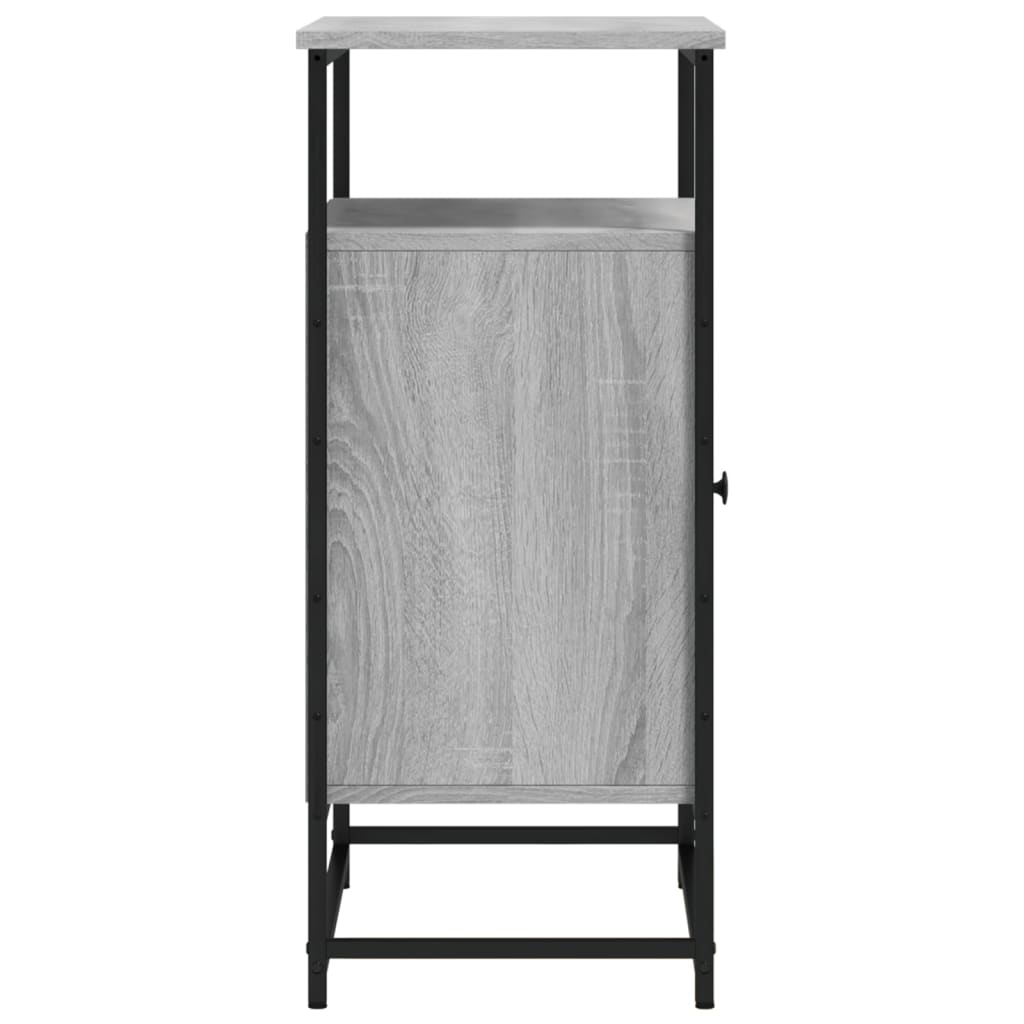 Dressoir 69X35X80 Cm Bewerkt Hout Grijs Sonoma Eikenkleurig